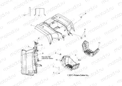 BODY | BODY, REAR CAB and FOOTWELLS - A13MN50ET/EX (49ATVCABRR12SP500TR)