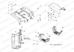 BODY | BODY, REAR CAB, SEAT and FOOTWELLS - A13MH76FF (49ATVCABRR13SP800)