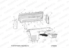 BODY | BODY, REAR CLOSEOFF, AND FENDERS - R19RRED4F1/N1/J1/SD4C1 (C700059)