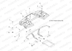 BODY | BODY, REAR RACK - A11MH50FF (49ATVRACKMTGRR11SP500F)