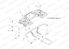 BODY | BODY, REAR RACK - A13MN50ET/EX (49ATVRACKMTGRR12SP500TR)