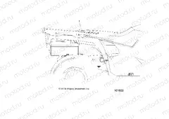BODY | BODY, REAR RACK ADDITIOINAL RED REFLECTOR (FROM 9/3/2018) - A20SEG57A1/A4/A7/A9 (101600)