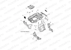 BODY | BODY, REAR RACK AND FENDERS - A15DAH32EJ (49ATVRACKMTGRR14325)