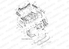 BODY | BODY, REAR RACK and FENDERS - R11VH76/VY76 ALL OPTIONS (49RGRRACKMTG11RZR)
