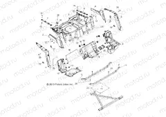 BODY | BODY, REAR RACK and FENDERS - R13VE76FX/FI (49RGRRACKMTG11RZRSI)