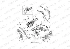 BODY | BODY, REAR RACK AND FENDERS - Z15VBA87AJ/LJ/E87AK/AM/AT/LT/AL/AV (49RGRRACKMTG15RZR900)