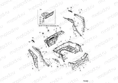 BODY | BODY, REAR RACK AND FENDERS - Z20ASA87B2/E87BH/BW (702064)