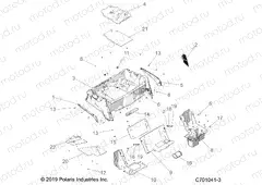 BODY | BODY, REAR RACK and FENDERS - Z20CHA57A2/E57AM (C701041-3)