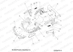 BODY | BODY, REAR RACK AND FENDERS - Z22ASE99A5/B5(C0704747-4)
