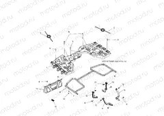 BODY | BODY, REAR RACK ASM. - A15SYE85FS (49ATVRACKMTGRR15850TRG)