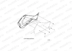 BODY | BODY, RIGHT HAND SIDE PANEL HEAT SHIELD AND HARDWARE 1 UP - A16SES57F1/F2/SBT57F1 (101067)