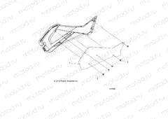 BODY | BODY, RIGHT HAND SIDE PANEL HEAT SHIELD AND HARDWARE 2 UP - A15SDA57FH (101068)