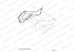 BODY | BODY, RIGHT HAND SIDE PANEL HEAT SHIELD AND HARDWARE 2 UP - A20SDE57F1/S57C5 (101656)