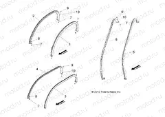 BODY | BODY, ROOF RAILS - L15G2/4/6 ALL OPTIONS (49GEMBODY13ROOFRAILS)