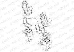 BODY | BODY, SEAT ASM. AND SLIDER - Z15VFE99AT/AV/AP (49RGRSEAT1410004)