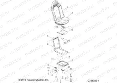 BODY | BODY, SEAT ASM. AND SLIDER - Z20A5K87BG (49RGRSEAT15RZR900)