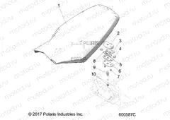 BODY | BODY, SEAT ASM., DRIVER - S20FJB8/FJE8/FJP8 ALL OPTIONS (600587C)