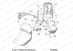 BODY | BODY, SEAT ASM., PASS. - S20FJE8 (600625C)