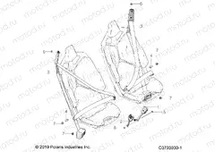 BODY | BODY, SEAT BELT MOUNTING, FRONT, STANDARD - Z20R4E92AH/BH/AT/BT (C0703030-1)