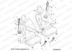 BODY | BODY, SEAT BELT MOUNTING, REAR, STANDARD - Z20R4E92AH/BH/AT/BT (C0703030-2)