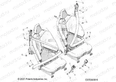 BODY | BODY, SEAT BELT MOUNTING, REAR, STANDARD - Z21R4F92AH/BH (C0703030-5)