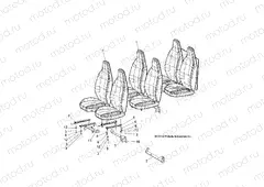 BODY | BODY, SEAT, BUCKET, 4 PASSENGER AND 6 PASSENGER - L15G4A/L15G4S/L15G6A/L15G6S (49GEMBODY15BSEAT)