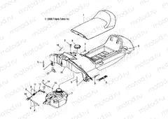 BODY | BODY, SEAT, FUEL TANK and CONSOLE - S20WAA1ASA/AEA (49SNOWSEAT09120)