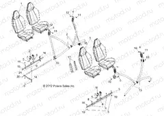 BODY | BODY, SEAT MOUNTING and BELTS - R13XT87AA/9EAK (49RGRSEATMTG13RZRXP4)