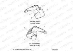 BODY | BODY, SIDE PANEL FOAM/FABRIC - S23TGW9BS/TGM9BS (C602027)