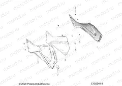 BODY | BODY, SIDE PANELS - A23SDE57P4 (C102240-3)
