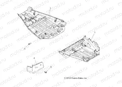 BODY | BODY, SKID PLATES - A11DX55FL (49ATVSKIDPLATE11SPTRG550)