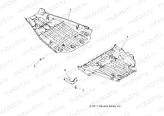 BODY | BODY, SKID PLATES - A13DN5EFL (49ATVSKIDPLATE12SPTRG550)