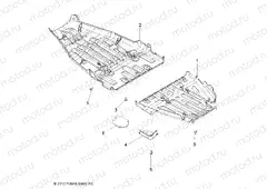 BODY | BODY, SKID PLATES - A13GH85AJ/EAK (49ATVSKIDPLATE13850SCRAM)