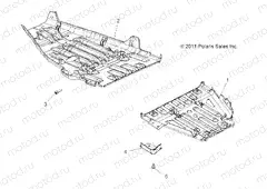 BODY | BODY, SKID PLATES - A13ZN8EFK/EFN (49ATVSKIDPLATE12SPXP850)