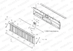 BODY | BODY, TAILGATE ASM. - R13WH90DG (49RGRTAILGATE10800CREW)