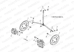BRAKE | BRAKE, FRONT (EC)(ED) - A05PB20EC/ED (4999202509920250B14)