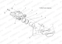 BRAKE CALIPER | BRAKE CALIPER, FRONT - A07MH76FA (49ATVBRAKEFRT075EFIIN)