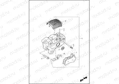 BRAKE CALIPER, FRONT