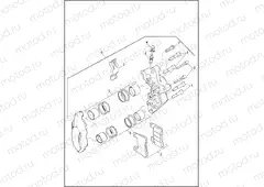 BRAKE CALIPER, FRONT - XR1200X