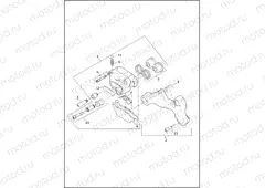 BRAKE CALIPER, REAR