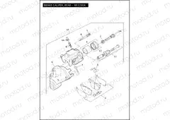 BRAKE CALIPER, REAR - XR1200X