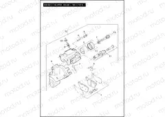 BRAKE CALIPER, REAR - XR1200X