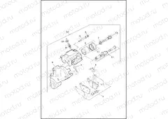BRAKE CALIPER, REAR - XR1200X