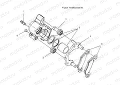 BRAKE CALIPERS | BRAKE CALIPERS, FRONT and REAR - A07LB27AA/AC/LH27AA/AB/AC/AD/AL (49ATVCALIPERPRED500)