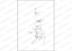 BRAKE CONTROL, FRONT - XG500 XG750