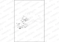 BRAKE CONTROL, REAR - XG500 XG750