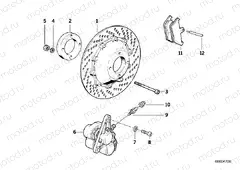 Brake disc/caliper/mounting parts/front