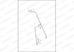 BRAKE LINE, FRONT - NON-ABS