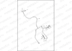 BRAKE LINE, FRONT - NON-ABS