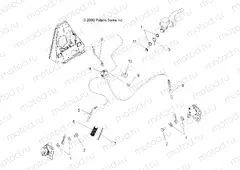 BRAKE LINES | BRAKE LINES, FRONT - A07MH76AL/AQ/AX/AY/AZ/A2/MN76AF/AT/AY (49ATVBRAKELINE800EFI)